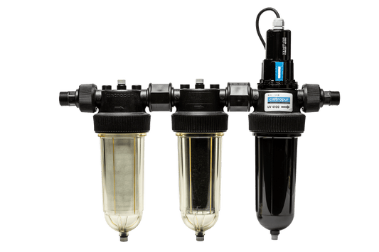 Vattenfilter för sjö och brunn (Partikel, Kol, UV) TRIO UV 25W